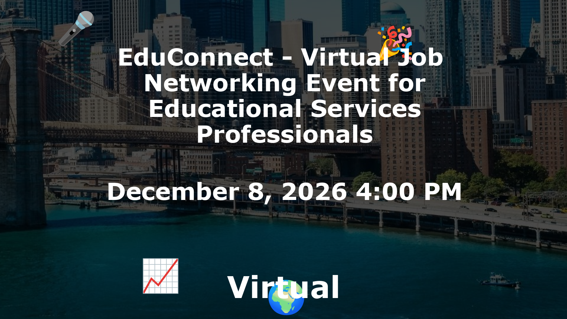 EduConnect - Virtual Job  Networking Event for Educational Services Professionals event image
